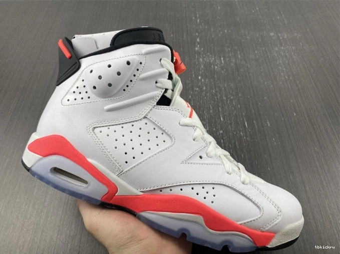 Rep TBkick (2014) White Retro Jordan 6 Infrared 384664-123 0813